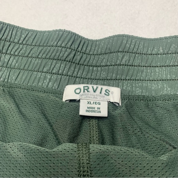 Orvis Travel Skort Skirt Pull On Embossed Camo Green XL built in shorts active - Picture 4 of 9
